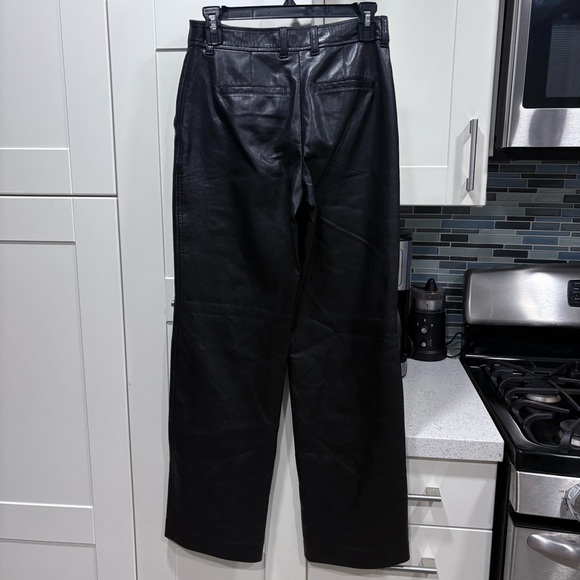 Aritzia Babaton faux leather straight leg pants - Picture 4 of 6